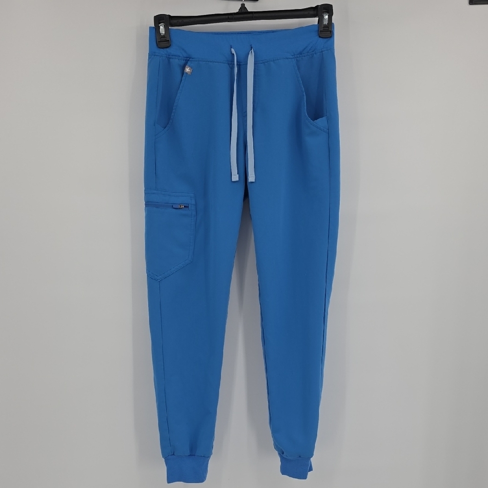 Figs Blue  with Tapered Fit and Drawstring Waist Schub Pants